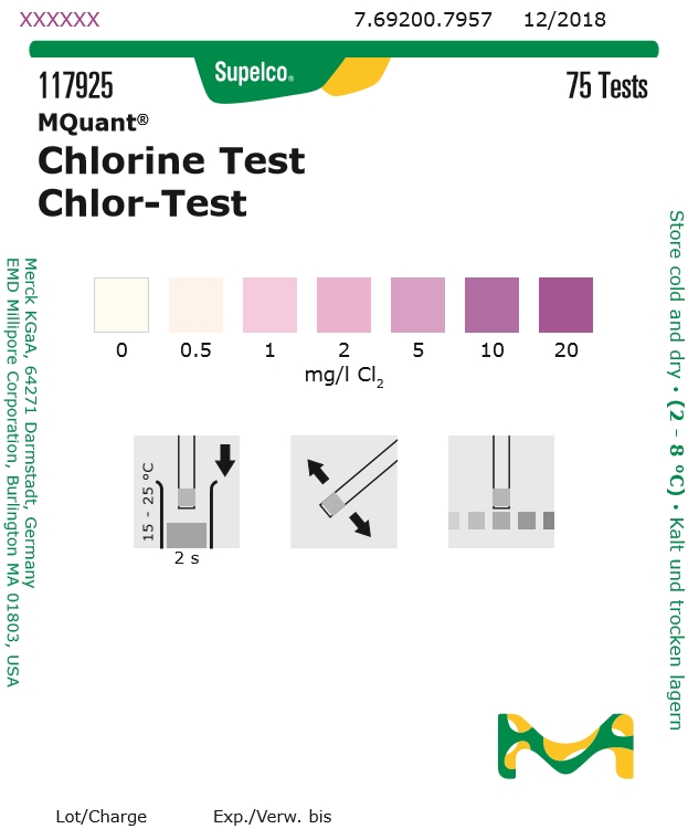 117925-Cl 염소 Chlorine 측정키트 염소검사 Merck
