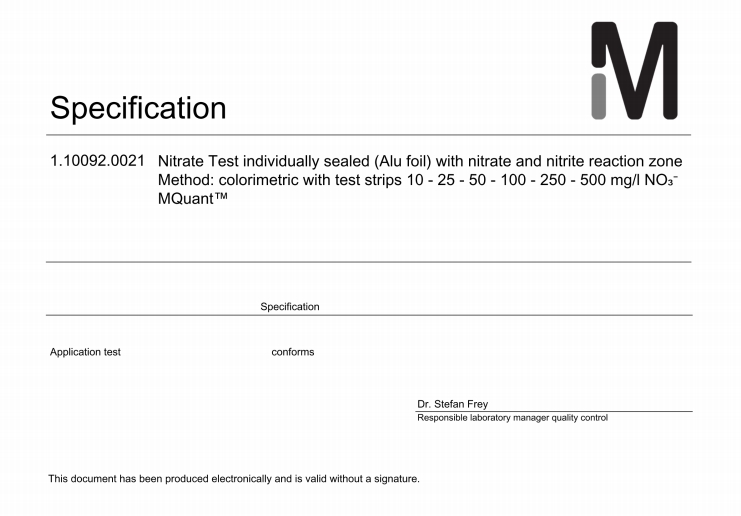 110092-NO3 질산염 nitrate 질산염검사 Merck