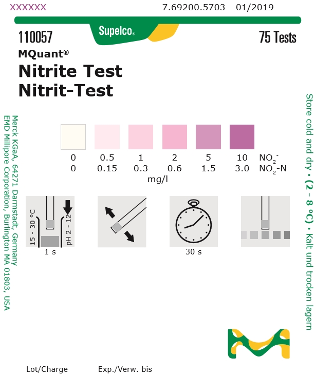110057-NO2 아질산염 측정키트 Nitrite 아질산염검사 Merck