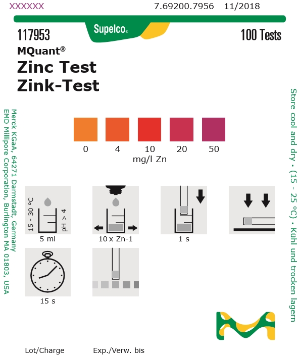 117953-Zn 아연 측정키트 Zinc 아연검사 Merck