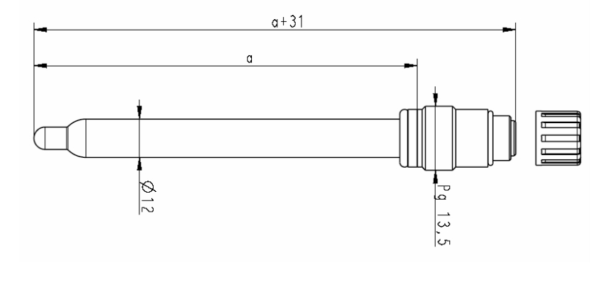 SG224CD-S8 pH 전극 강산용전극 케미컬용센서 SENSOREX 무보충형