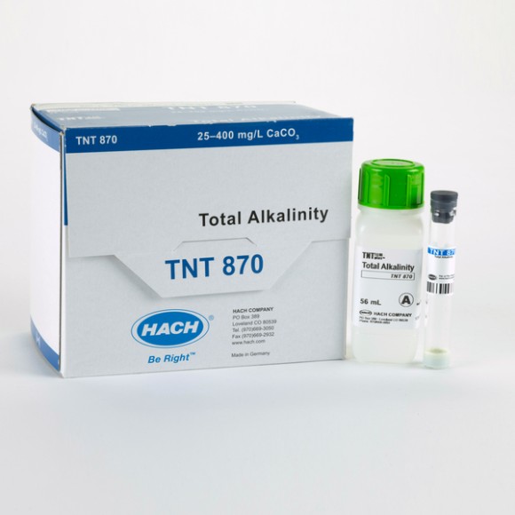 TNT870 총알카리도 시약 HACH 범위 25-400 mg/L Total Alkalinity