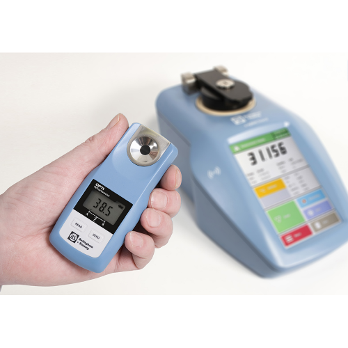 OPTI 38-01 다항목 굴절계 AdBlue® 요소수 측정 글리콜 포도당 에탄올 과산화수소 메탄올 황산 요소 염분