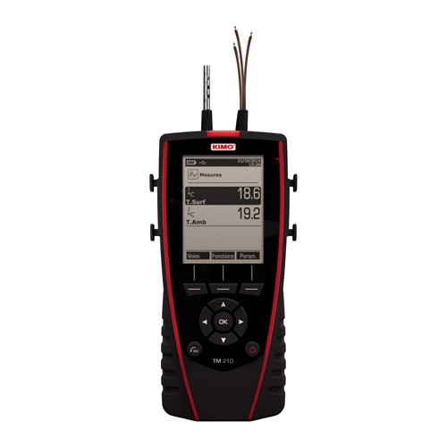 TM210 4채널 온도계 KIMO 온도 측정 키모 써머커플 PT100 실시간 열전대온도계